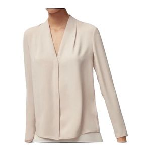 ARITZIA BABATON | Akira Blouse V Neck Button Up size small
